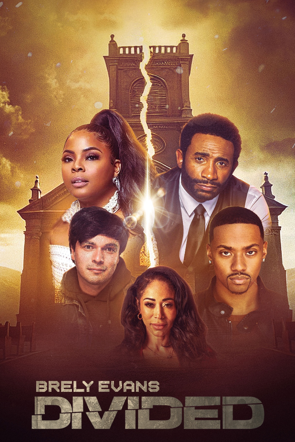Brely Evans presents Divided — official film poster