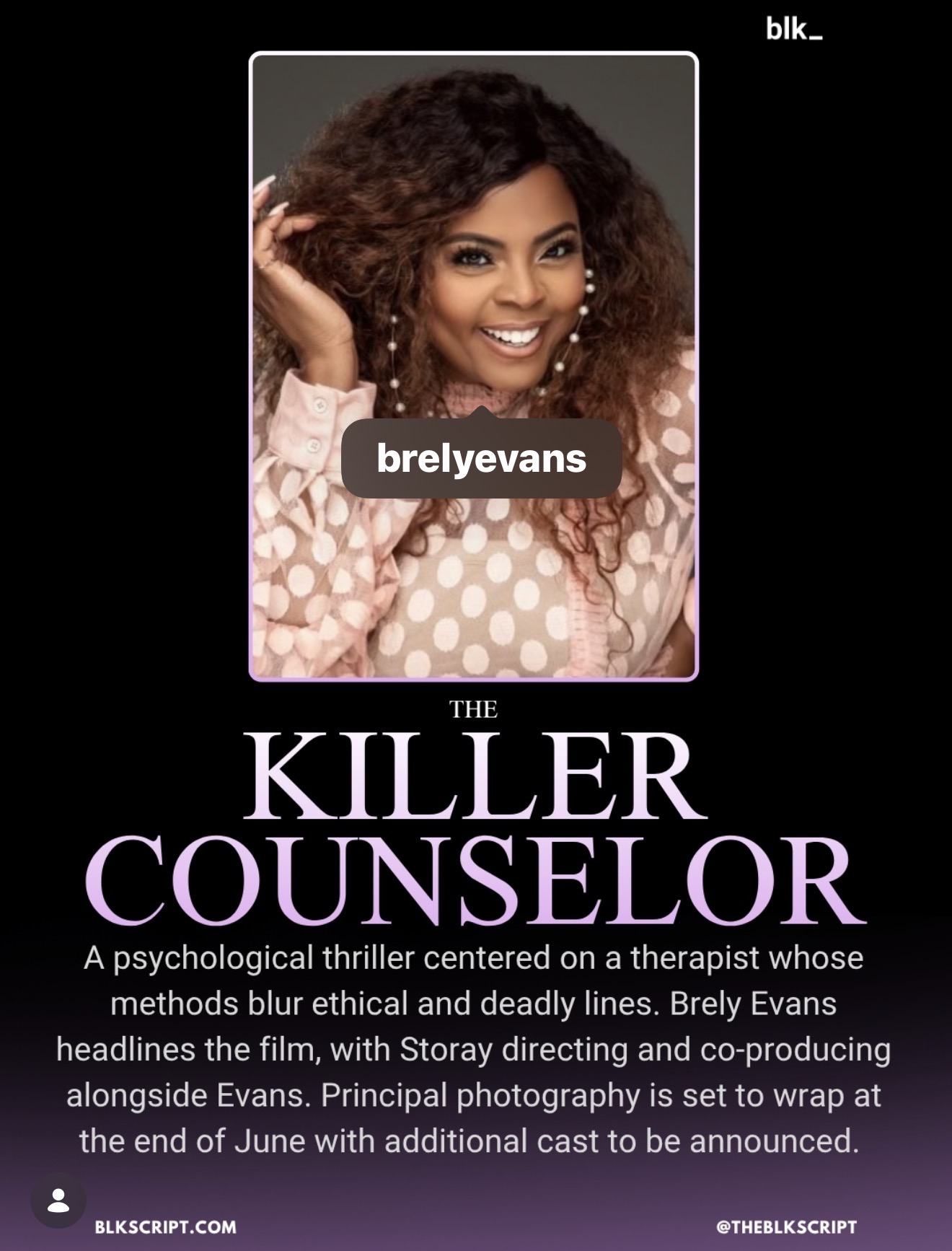 The Killer Counselor — psychological thriller poster